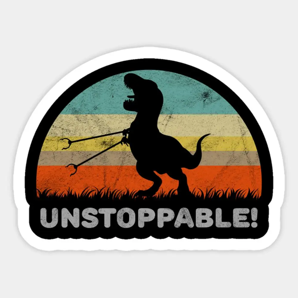 Универсальная наклейка на ноутбук T Rex с захватами, наклейка на длинные руки для декора, спальни, автомобиля, милый мультяшный модный чемодан для общественных мест