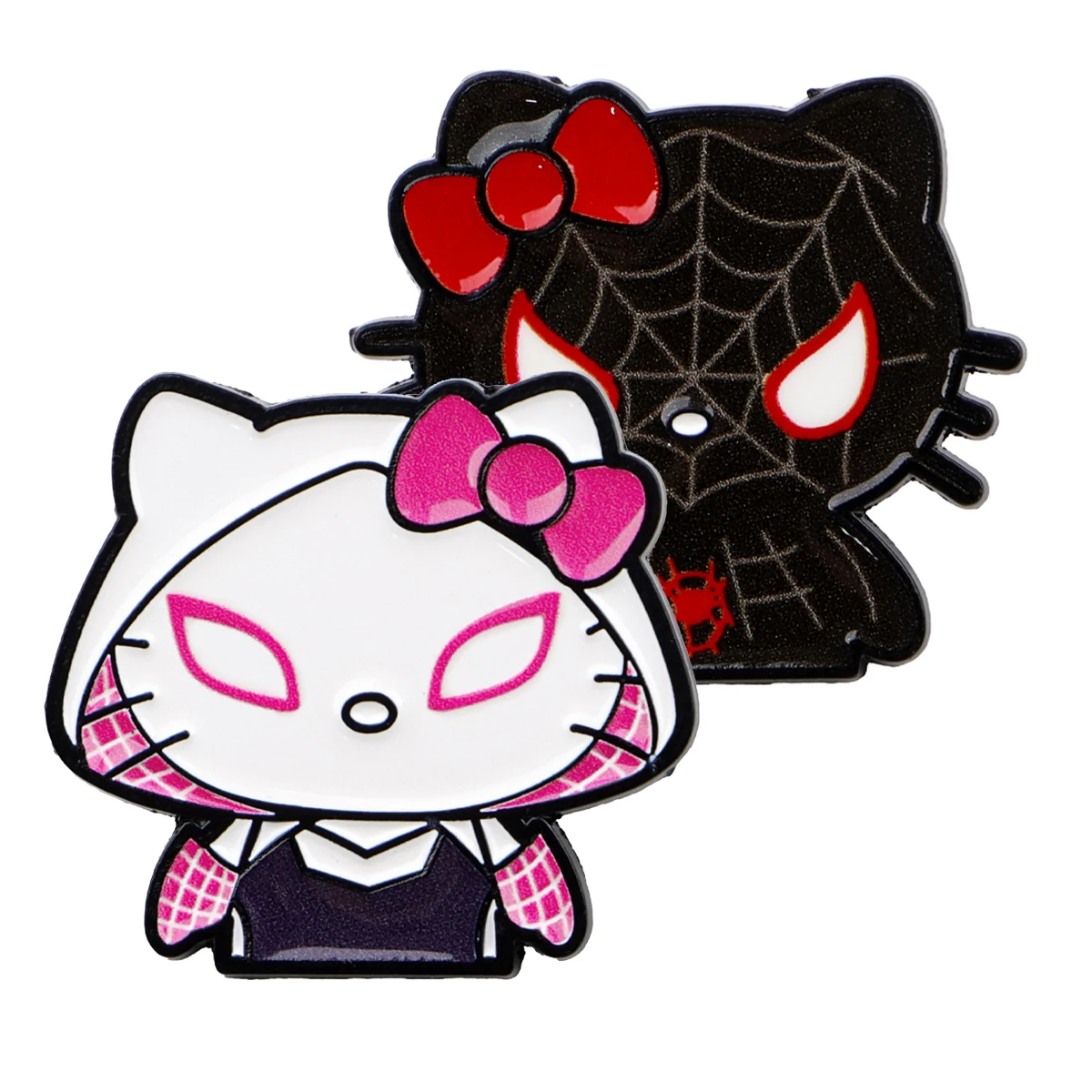 10 Uds. Pin esmaltado de Anime, insignia de gato bonito en mochila, alfileres de solapa, broches de cosas geniales para chaquetas, accesorios de Cosplay