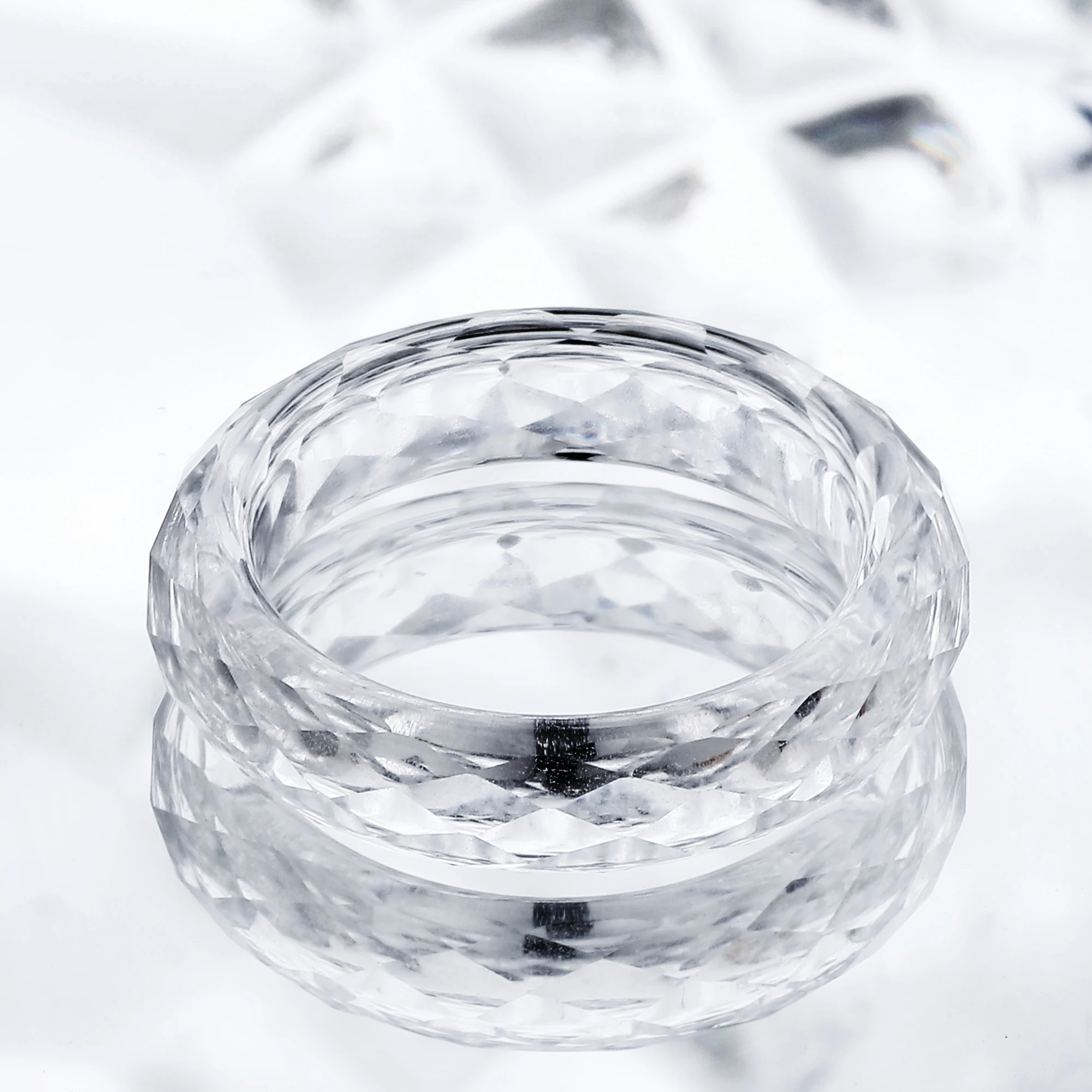 Eme Jewe Lab Grown White Sapphire Ring Suitable For Daily Wear.