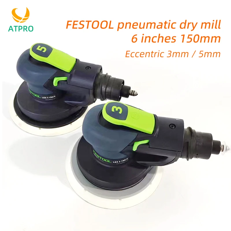 

Original FESTOOL Pneumatic Dry Grinder 6 Inches 150mm Pneumatic Polishing Machine Sandpaper Machine Round Grinding Head