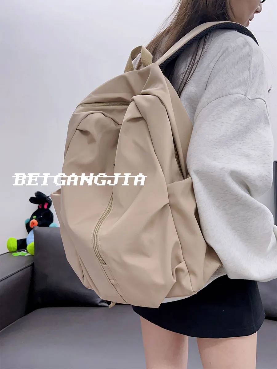 Imagem -05 - Patchwork Contraste Cor Schoolbag para Mulheres Mochilas de Viagem Casual Mochilas Vintage Estudantes Universitários Streetwear Moda Y2k