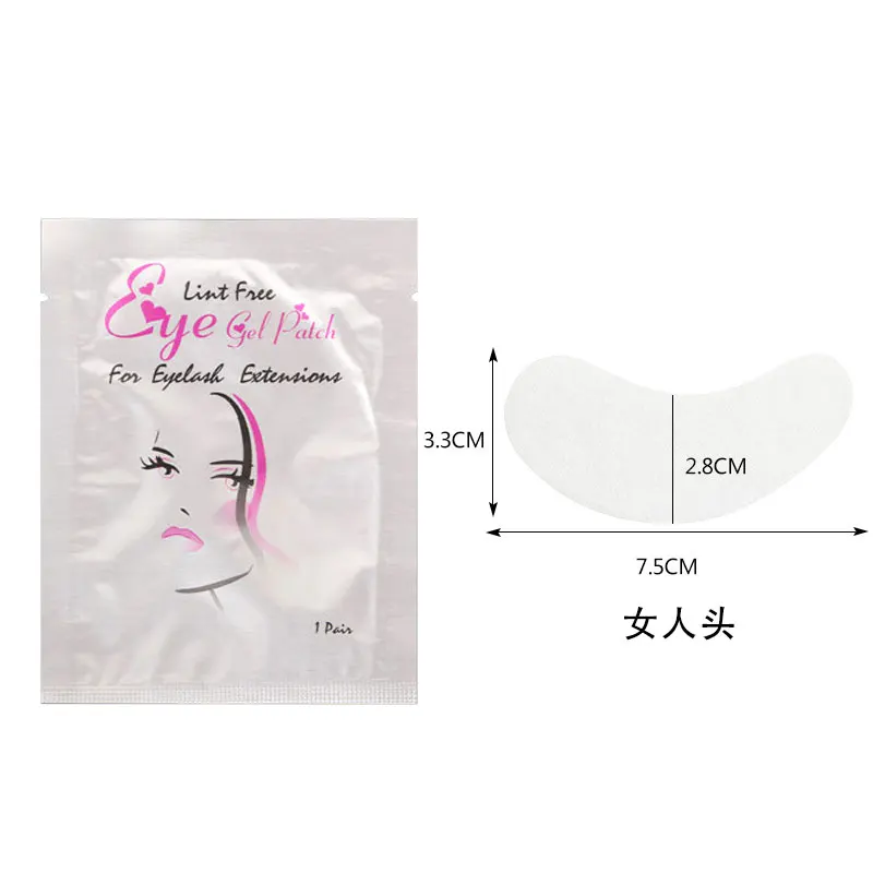 50 Paar Hydrogel-Augenpads für Wimpernverlängerung – Isolierende Augenpads zum Entfernen von Make-up – Augenpad-Sticker für Wimpernverlängerung – Make-up-Tools