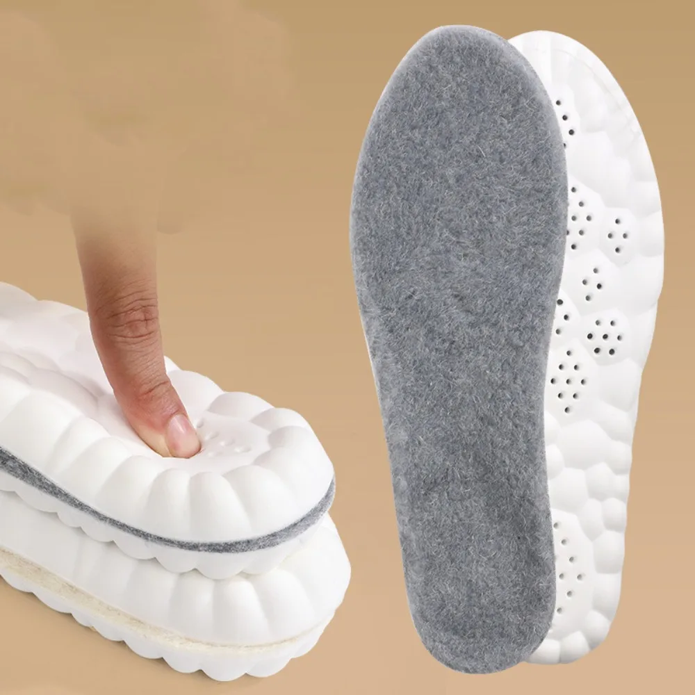 

2PCS Warm Cashmere Snow Boots Padding Thicken Insoles Thermal Shoe Pads Winter