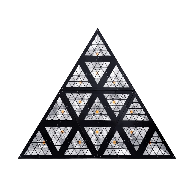 LED triangular matrix background lights for bars, discos, weddings, stage performances, race track dot matrix effect lights