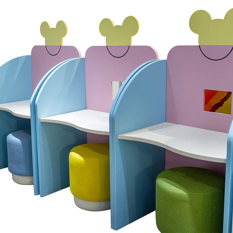chair continuous row children's sofa solid wood cartoon outpatient  chair interval infusion chair