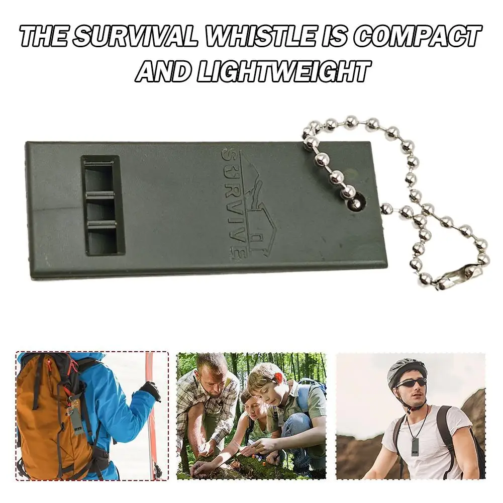 1 шт. свисток с высоким децибелом, свисток для выживания, уличный походный свисток для кемпинга, охотничий свисток, инструмент для выживания в чрезвычайных ситуациях