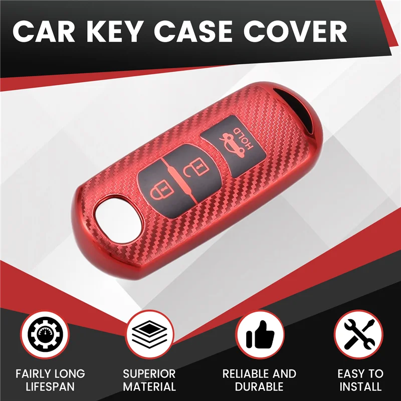 

AU28-Key Case Soft TPU Car Key Fob Cover Case Protect For Mazda 2 3 5 6 CX-3 CX-4 CX-5 CX-7 CX-9 2014 2016 2015 Atenza Axela