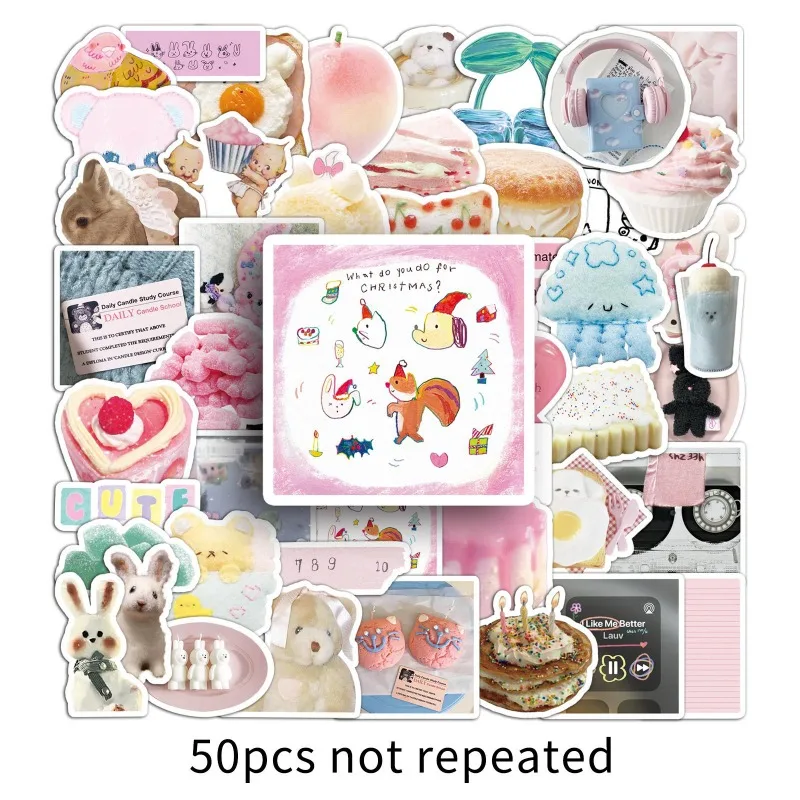 

50 листов/компл. INS эстетические наклейки в соленом стиле корейские милые каракули для украшения ноутбука бутылка с водой журнал Скрапбукинг