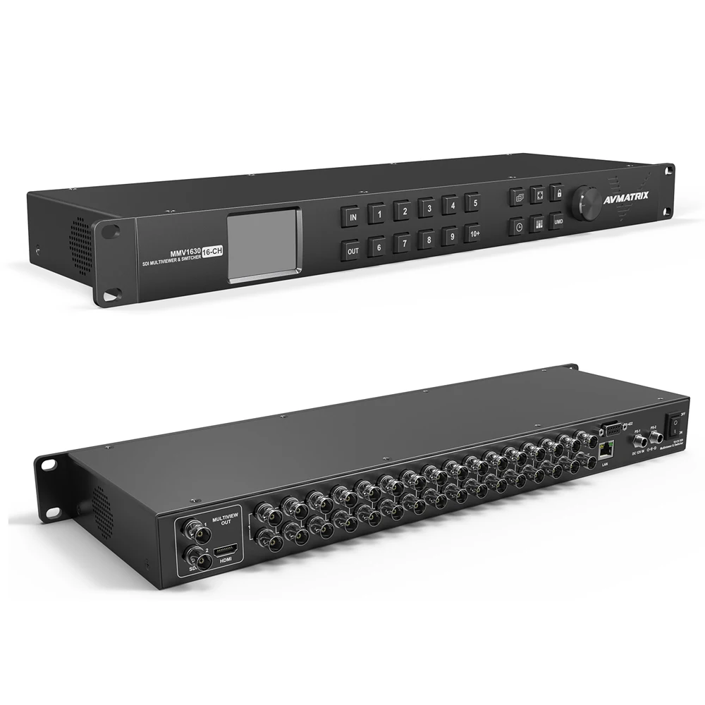 

MMV1630 Rack Mount Multiviewer AVMATRIX 16 channel 3G-SDI Video Matrix Switcher