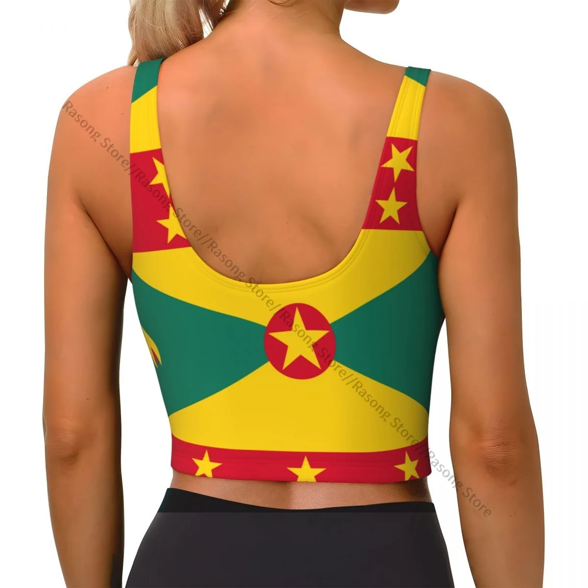 Sports Bra Women Running Yoga Clothes Vest Grenada Flag Gathering Fitness Vest