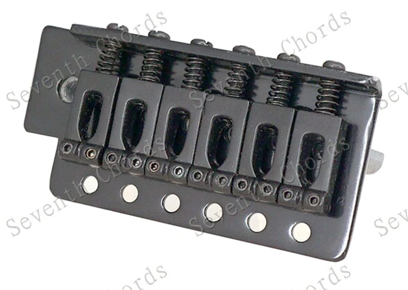 Ein Satz 6-saitiger konkaver Sattel-Tremolo-Brückensystem für E-Gitarren-Zubehörteile, Chrom, Schwarz, Kupfer, Rot zur Auswahl – Detail 19