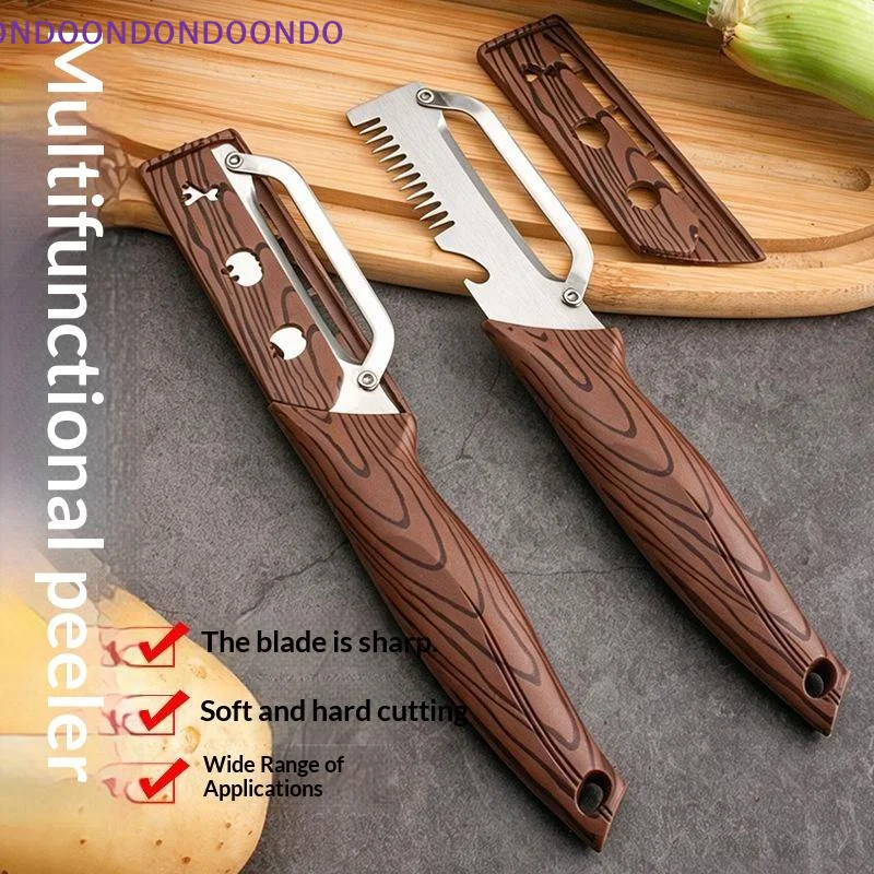 MultiFunction Peeler Kitchen Stainless Steel Vegetable Peeler Fruit Knife 2-in-1 Bottle Opener Kitchen-Specific Peeler