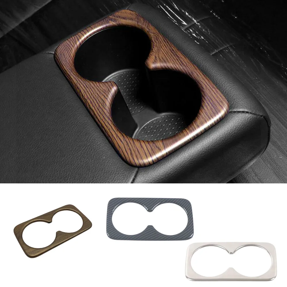 

For Nissan X-trail Xtrail Rogue T33 2021 2022 2023 2024 2025 ABS Plastic Rear Seat Water Cup Holder Cover Trim Frame Accessories