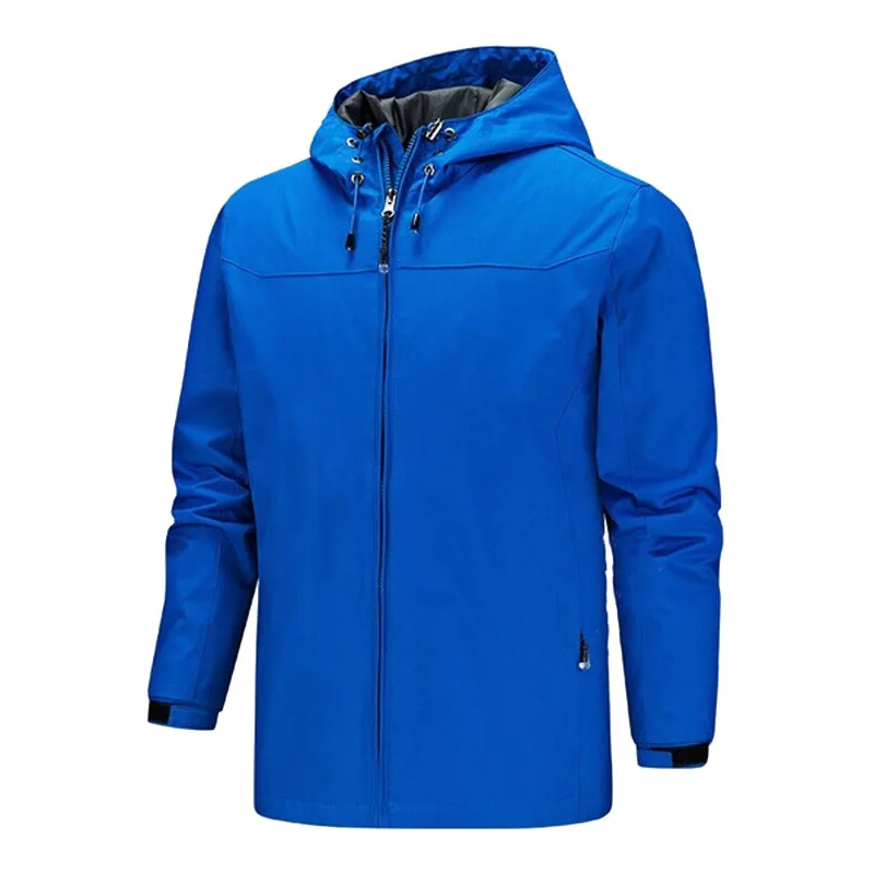 Men's outdoor jacket for both men and women, high-quality windproof outdoor hiking and camping jacket, simple sports top