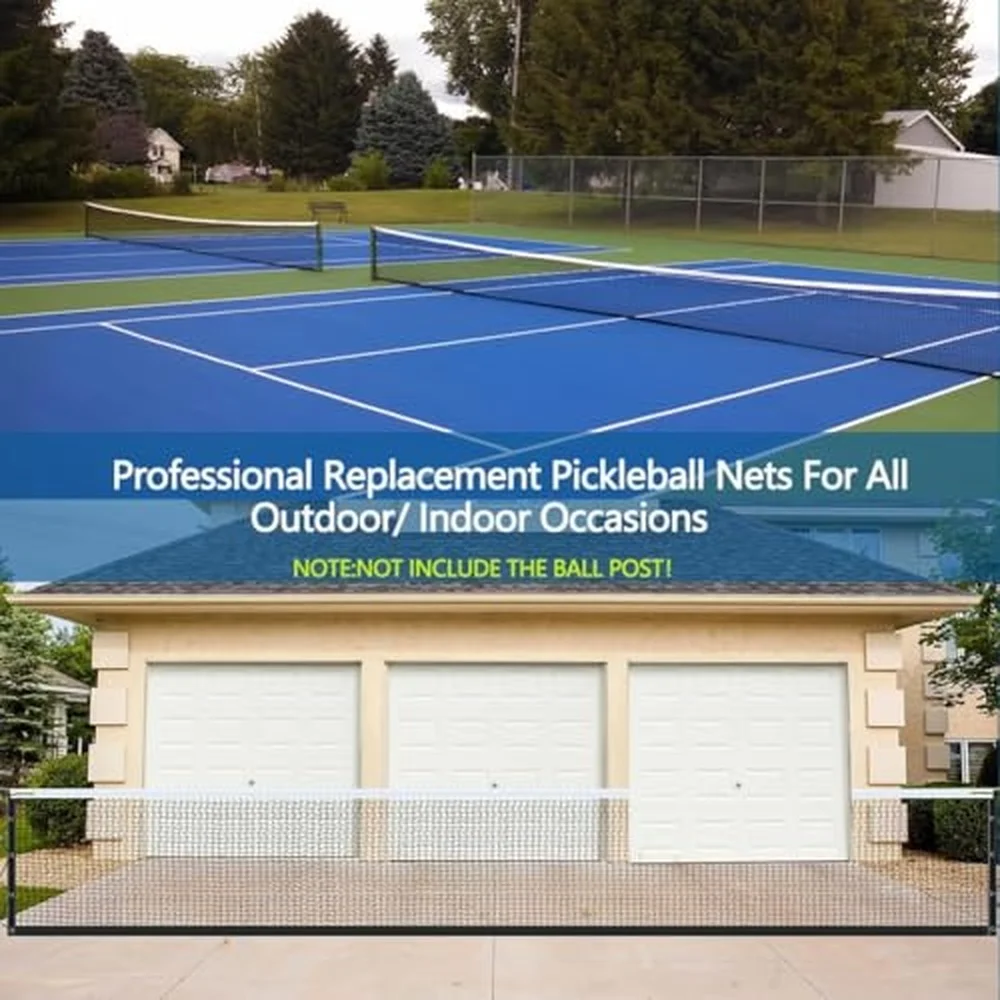 Portable Pickleball Net System – 22ft Adjustable Court Net for Backyard Driveway Gym and Outdoor Play with Carry Bag