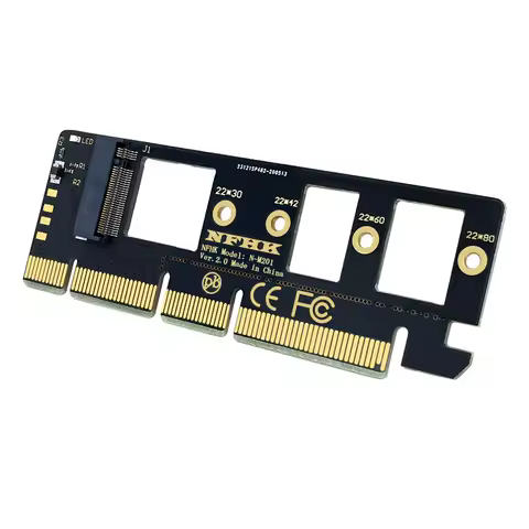 N67R-Expansion Card M.2 NVME SSD to PCIE 3.0 X16/X8/X4 Desktop SSD Adapter Card Support 2230 2242 2260 2280 Size