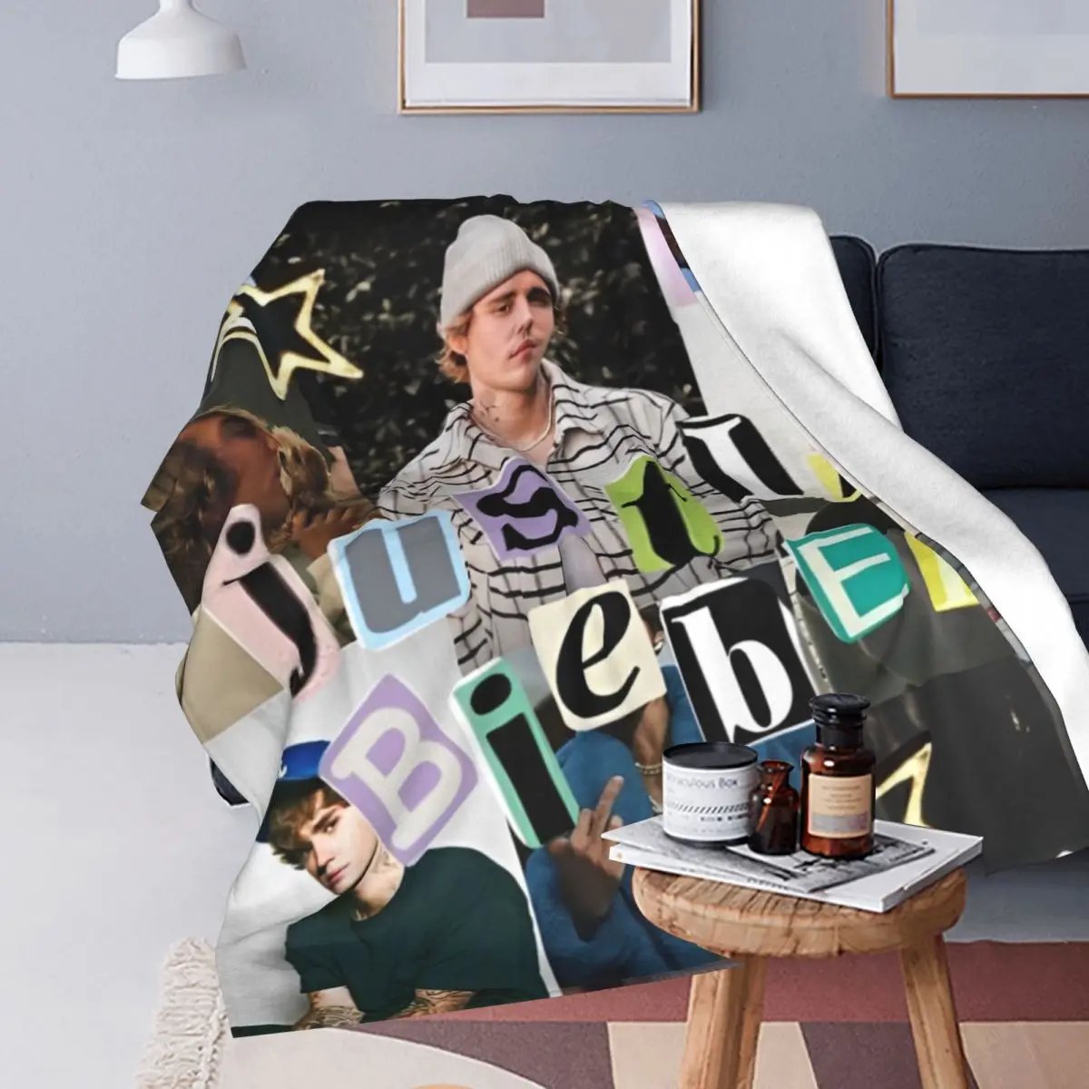 Pop Singer J-Justin Bieber Blanket Coral Fleece Plush Winter Multifunction Lightweight Thin Throw Blankets for Bed Couch Quilt