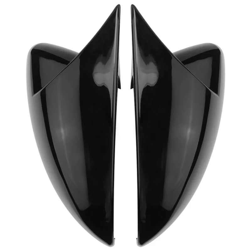 

A85E-1Pair Side Mirror Cover Ox Horn Shell 3B0857537B 3B0857538B For VW Golf 4 Bora MK4 Passat B5 2001-2005 Mirror Trim Cap