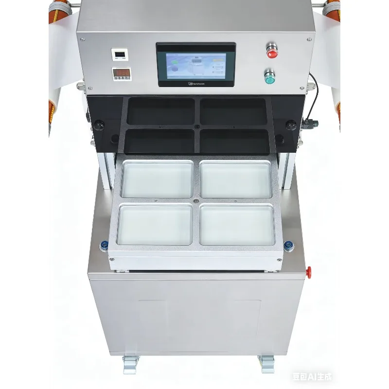 Semi-automatic Fruit Food Tray Packaging Machine for Packaging Fresh Grape Strawberry Packaging in Tray Sealing
