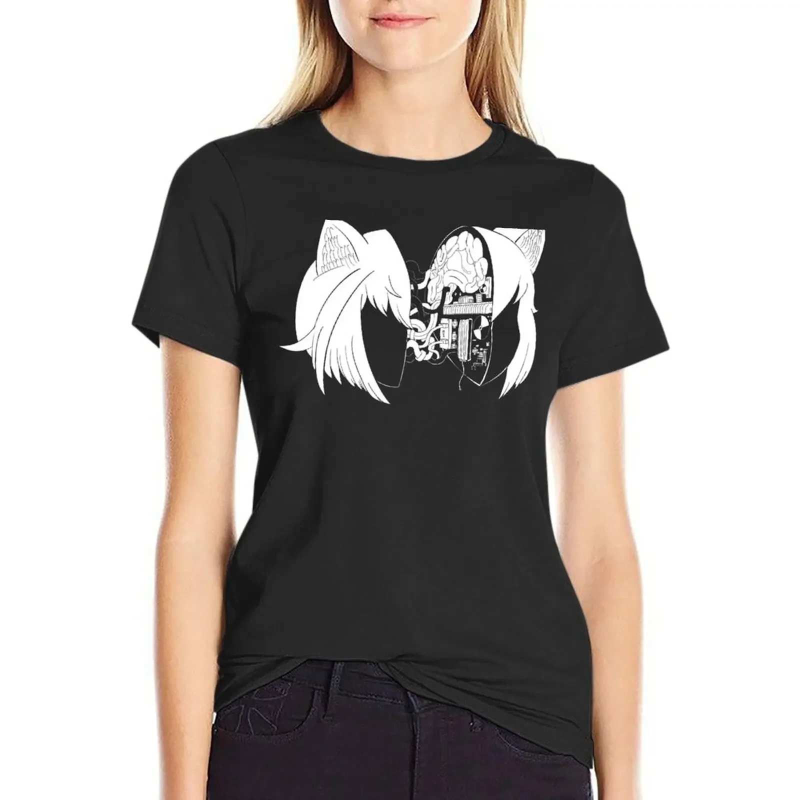 

Lobotomy T-shirt Aesthetic clothing oversized graphics summer clothes for Women