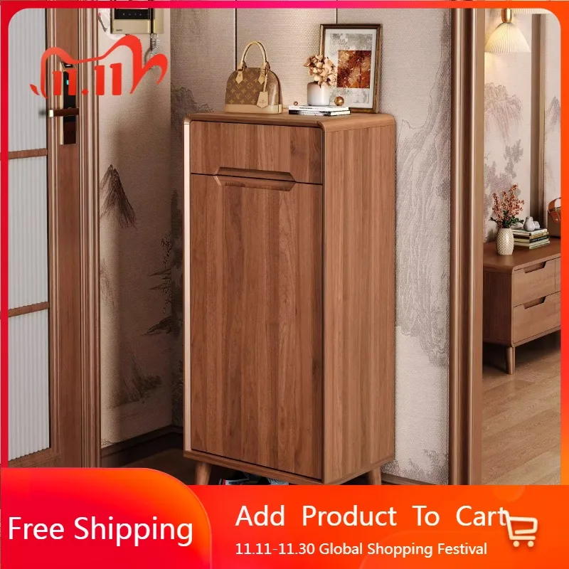 

Room Decor Wooden Shoe Cabinet Big Size Fashion Interior Save Space Cute Shoe Shelf Organizer Sapateira Space Saving Furniture