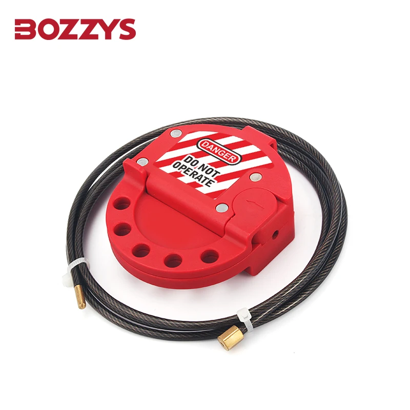 

BOZZYS Adjustable Cable Lockout Devices with 4MM*1.8M Plastic-coated Stainless Steel Cable for Equipment Lockout Maintenance