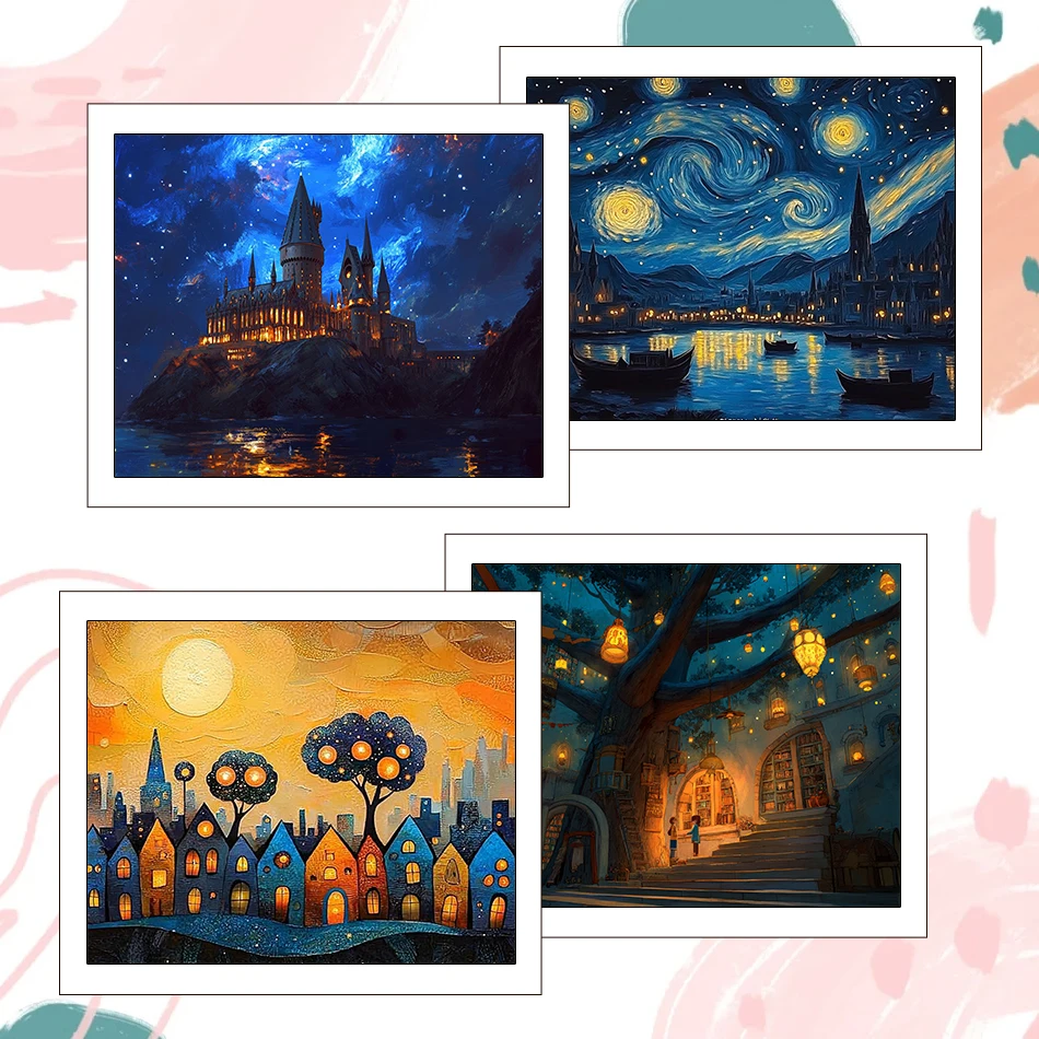 

RUOPOTY Painting By Number Adults Coloring By Numbers Landscape 40X50cm Paint Kit Acrylic Paints Picture Drawing On Canvas Kits