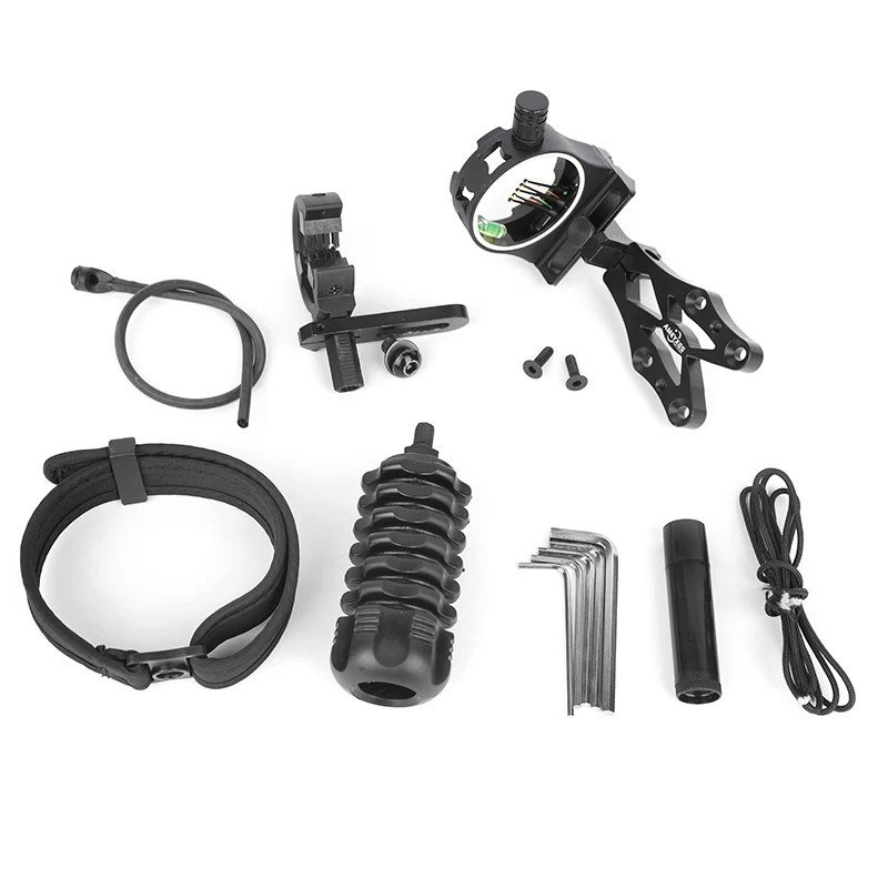 

Лук для стрельбы из лука с ЧПУ, 5-контактный прицел, щетка для стрелы, подставка для амортизатора, кабель, прицел, правый блочный лук, аксессуары для охоты и стрельбы по мишеням