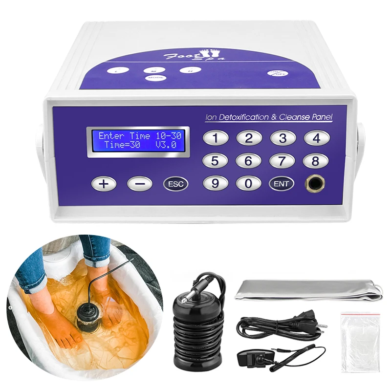 Professional Ionic Ion Detox System Foot Bath Spa Cleanse Detoxification Machine Single Cell Spa Machine HK803