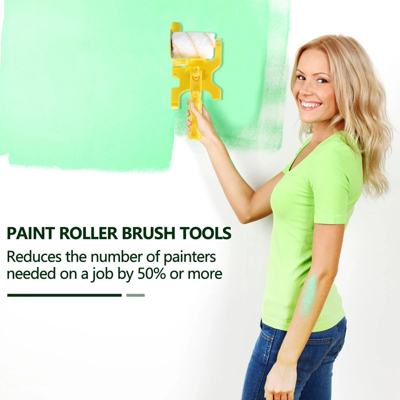 New6pcs 페인트 Edger 롤러 브러시 도구 홈 벽 천장에 대 한 휴대용 클린 컷 브러시