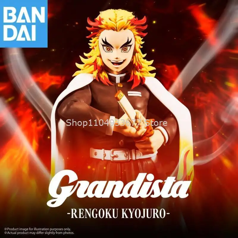 Oryginalna figurka kolekcjonerska Anime Demon Slayer: Kimetsu No Yaiba Grandista Rengoku Kyoujurou, dostępna od ręki.