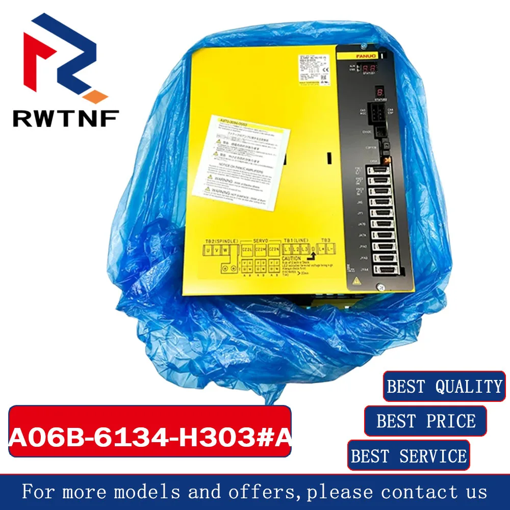 Brand New Genuine A06B-6134-H303#A FANUC Servo drive 3-in-1,100% original warehouse stock