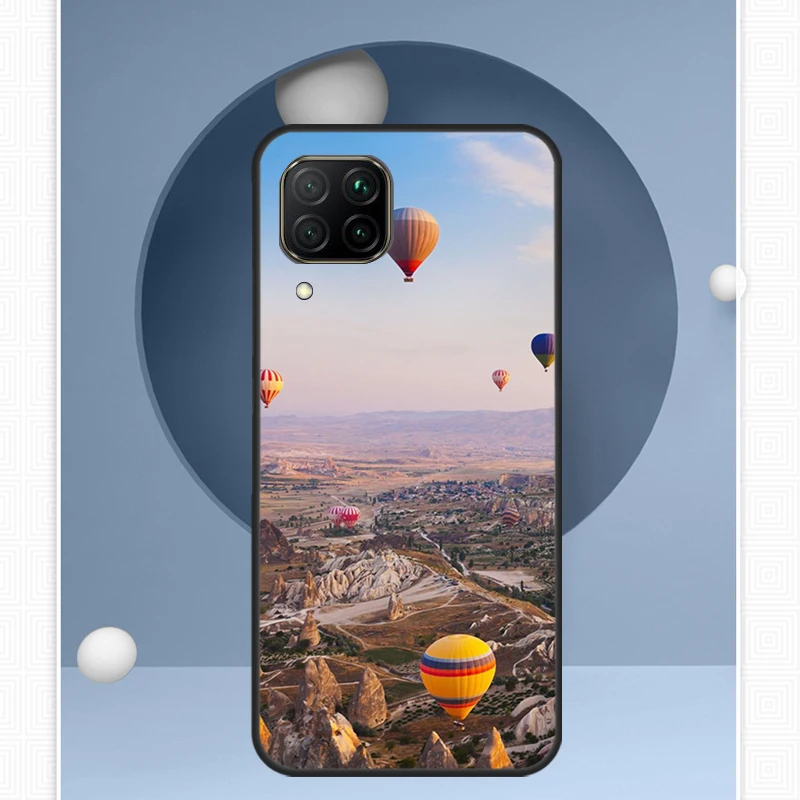 منطاد الهواء الساخن السفر الجبل لهواوي نوفا 12i 12s 11i 8i Y91 Y60 Y70 Y72 Y90 Y61 9 10 SE P20 P40 Lite P30 P60 Pro Case