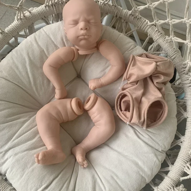 Kit de muñeco realista de 21 pulgadas Everlee, bebé durmiendo para recién nacido, tacto suave, piezas de muñeca sin terminar sin pintar, juguetes de muñecas hechos a mano DIY