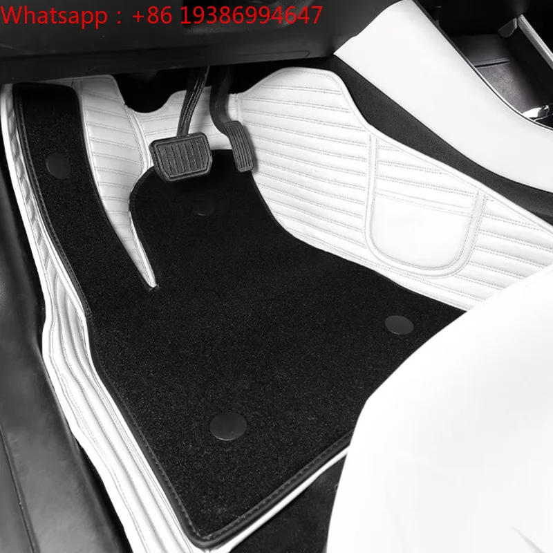 For Tesla New Model Y Juniper 2025 2026 Left Hand Drive Custom Fit Car Accessories Floor Mat Interior ECO Material Leather