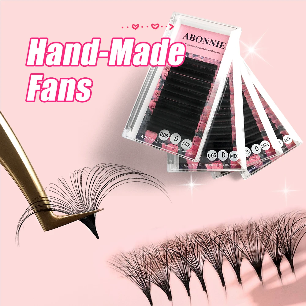 Abonnie Cashmere Easy Fanning Eyelashes Extensions Easy Fans Lashes Extensions False Flowering Auto Fan Cilios