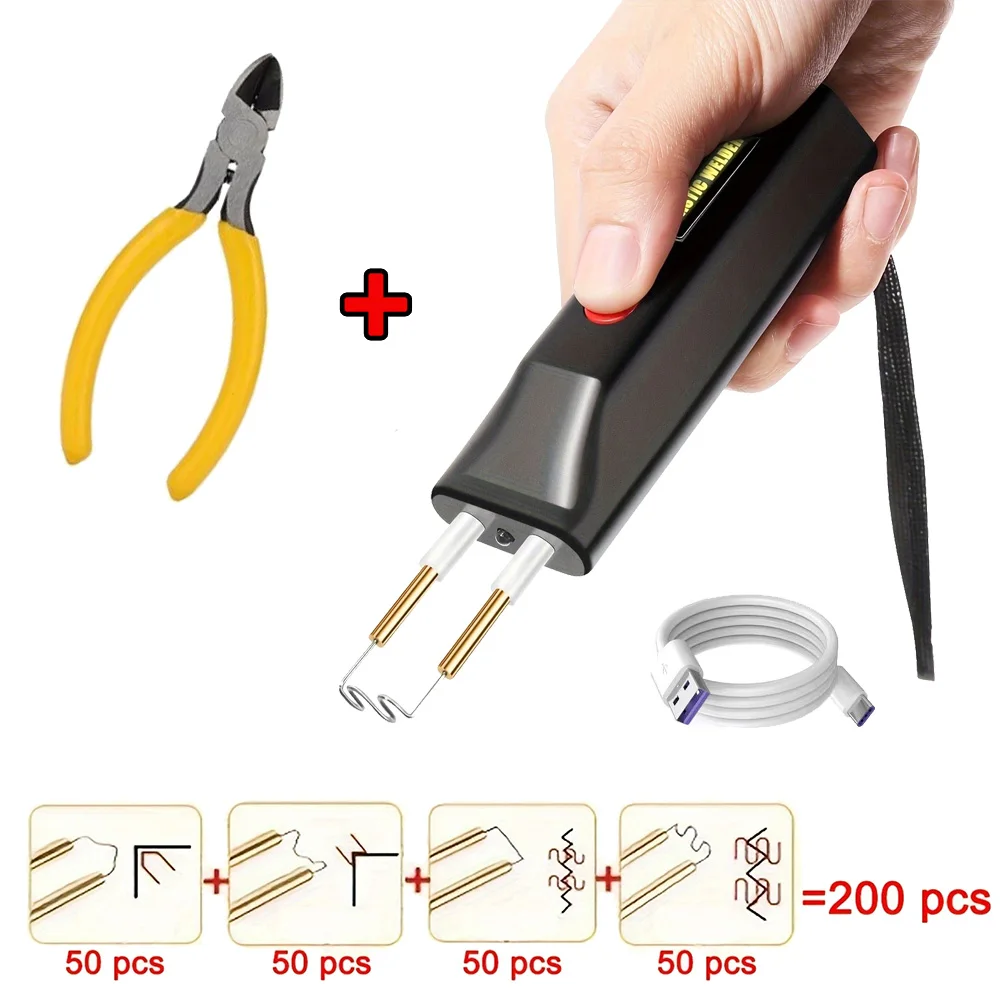 

Новый ручной сварочный аппарат, беспроводной сварочный аппарат для пластика, сделай сам, горячий степлер, USB перезаряжаемый сварочный пистолет для пластика