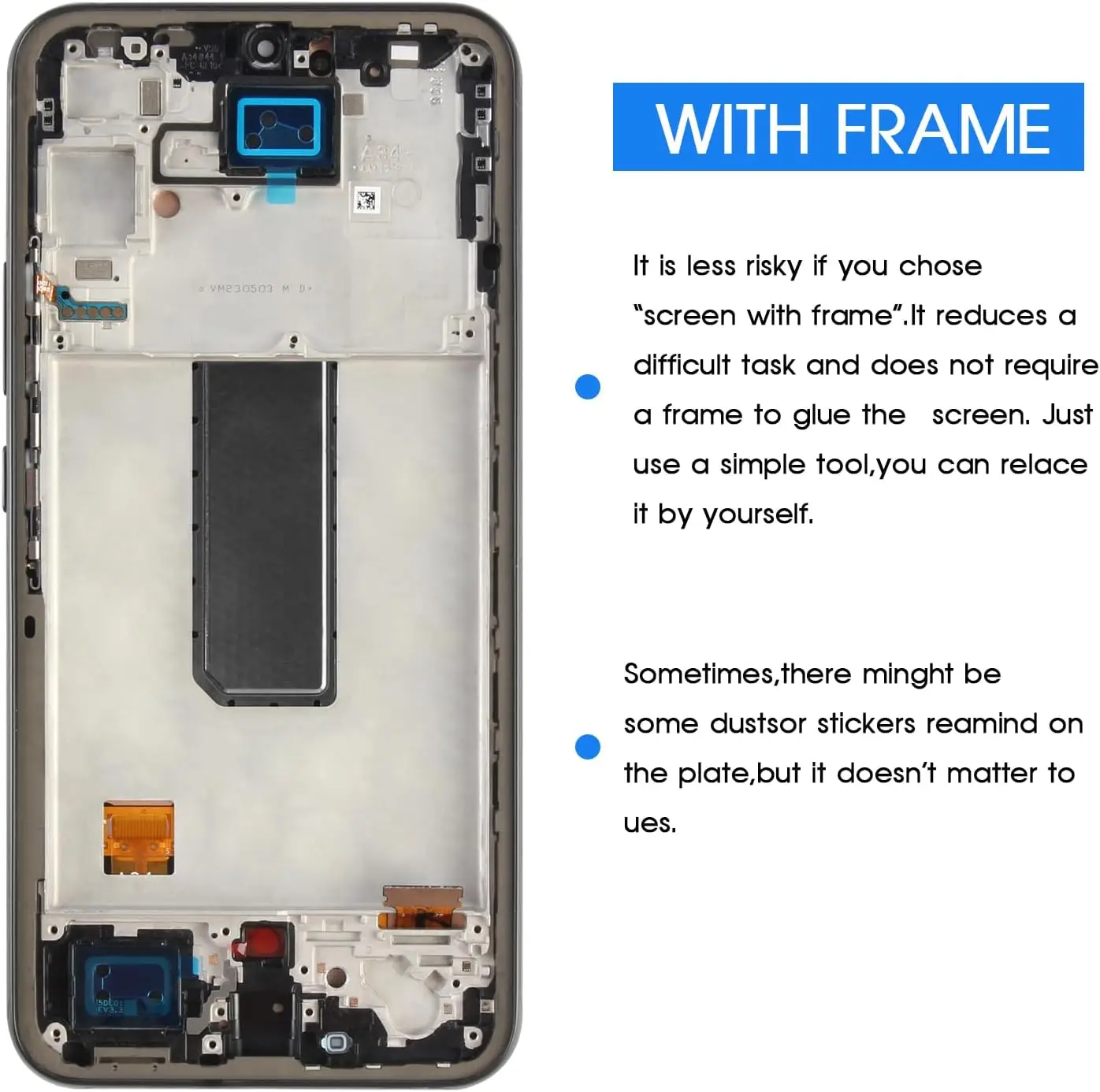 6.6“ High quality Display for Samsung Galaxy A34 5G LCD SM-A346B A346U Display Touch Screen Digitizer Assembly Repair Parts