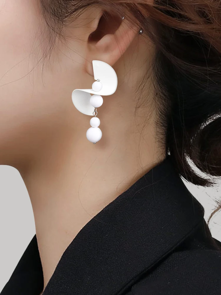 Elegant White Bride Noble Romantic Earrings Women