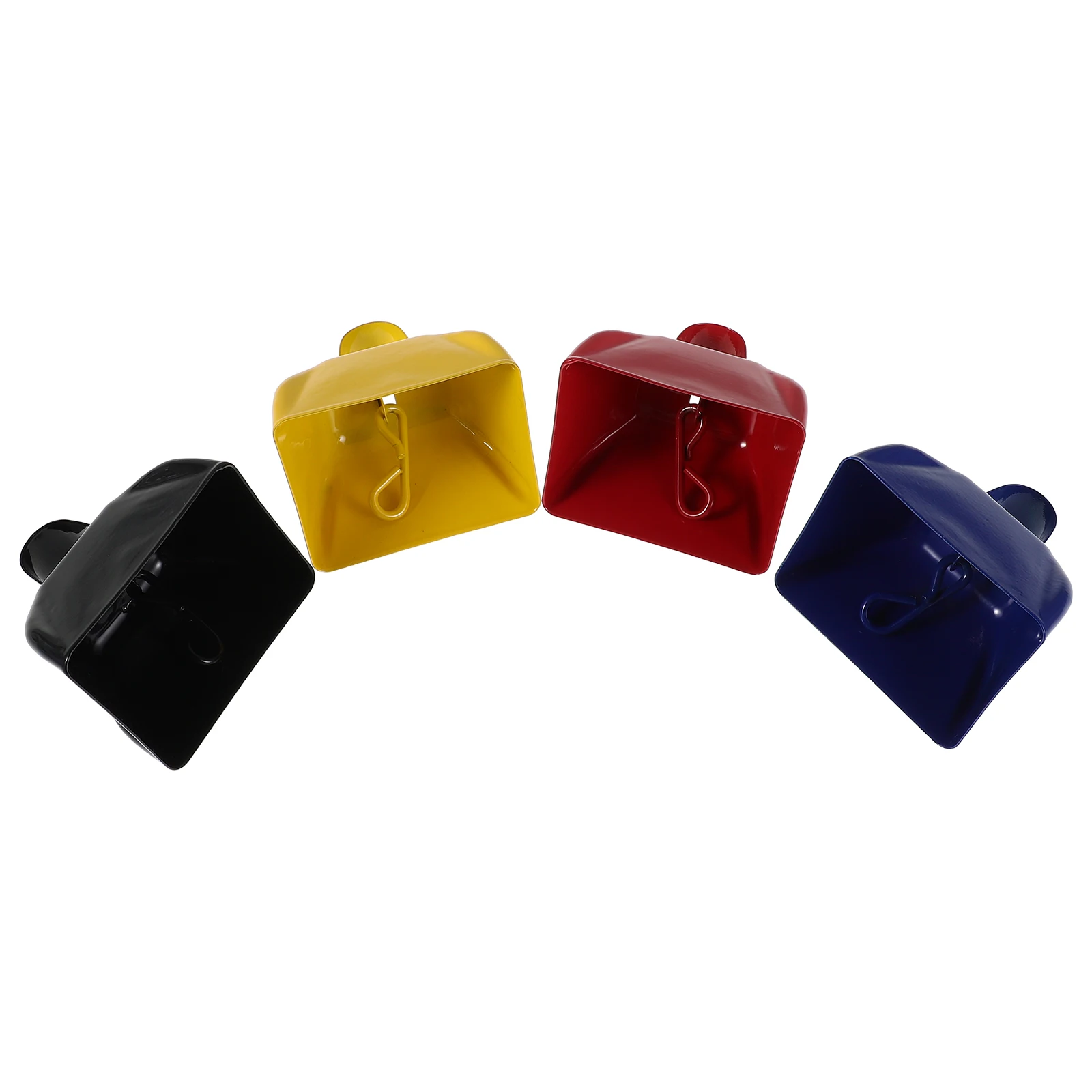

4 Pcs Cow Bell Hand Bells Cowbells for Celebrations The Sports Iron Football Baseball Noisemaker Games Event