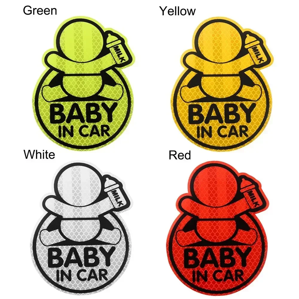 Car Night Safety Driving Personalized Children Warning Sign Decals For Mama In Car Baby Kids On Board Highly Reflective Stickers