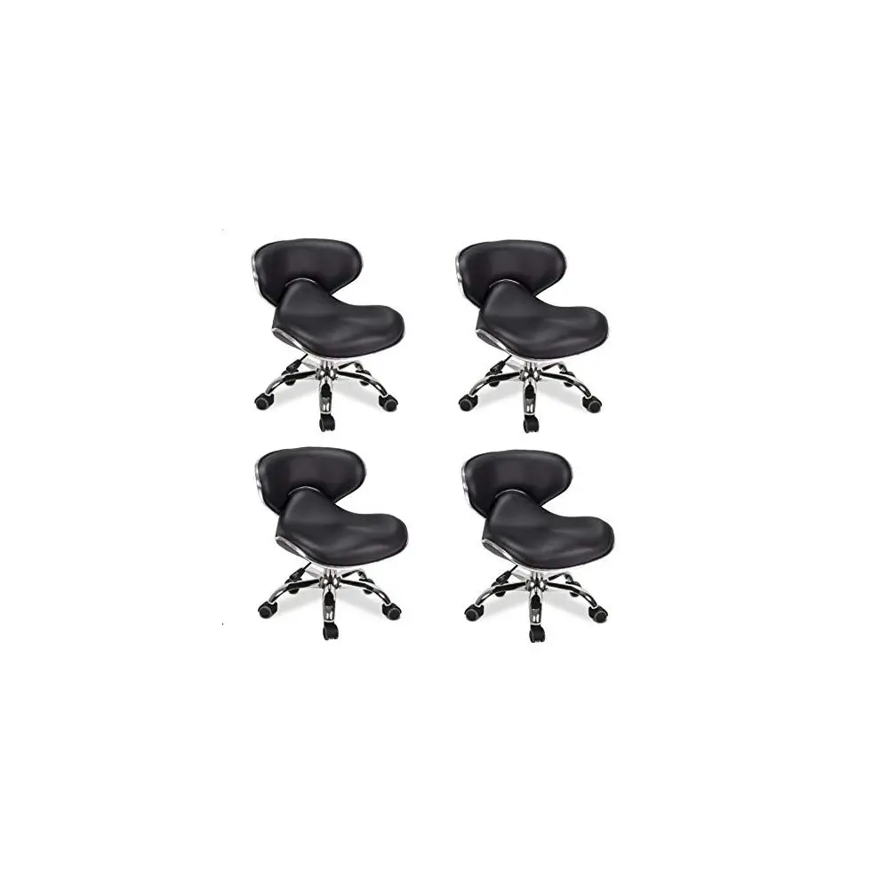

SET OF 4 Nail Salon Pedicure Stool UMI BLACK Pedicure Chair Short Adjustable Comfort Pneumatic Pump Salon Furniture amp Equipme
