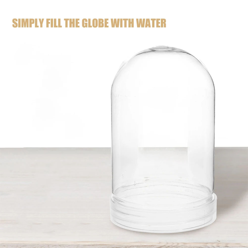 

Transparent Snow Globe Dome 6Pcs Plastic DIY Ball Craft Kit for Children Christmas Party Decoration Fillable Ornament Gift