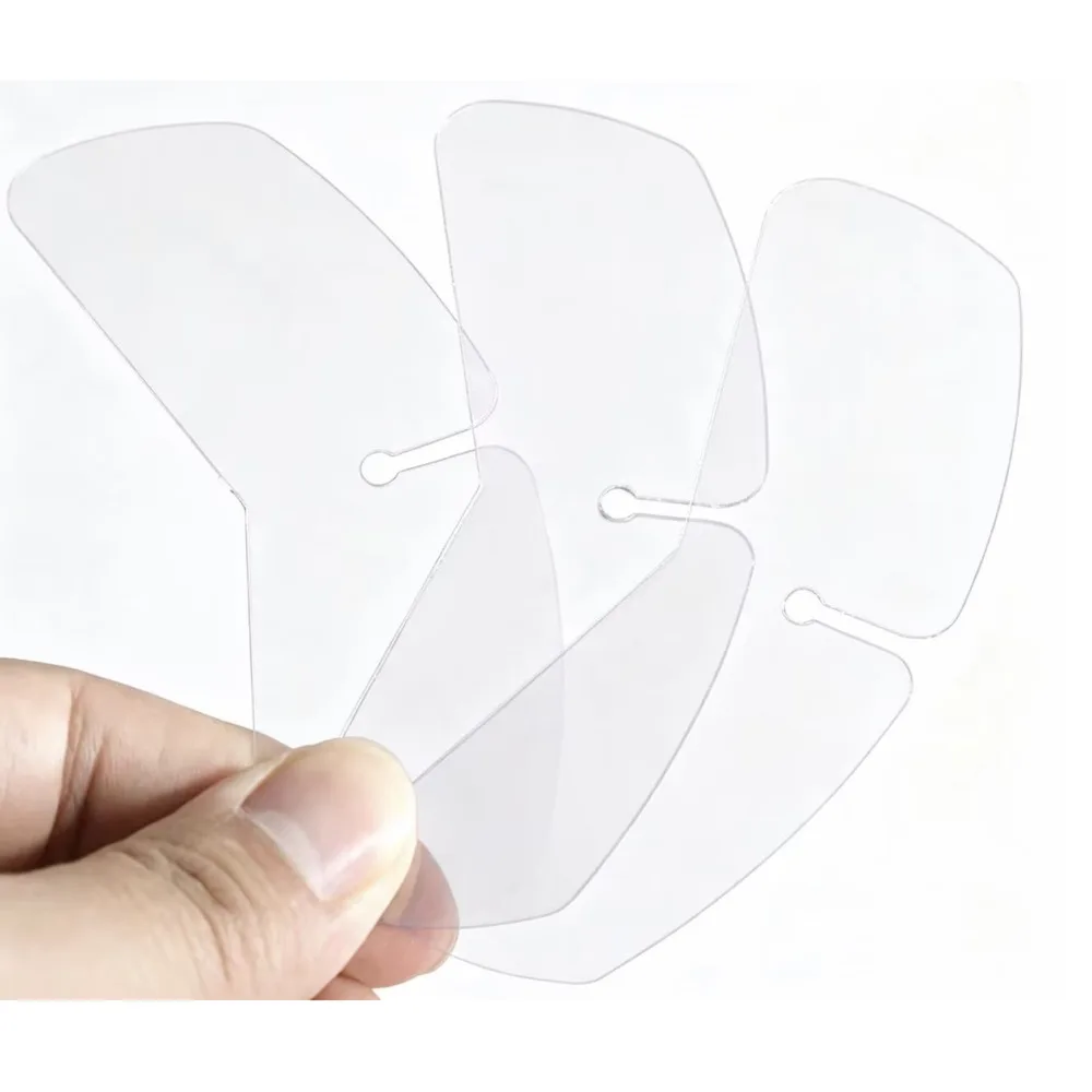 100 Stück Unisex Transparente PVC-Schmetterlingskragenstreben, Plastikkragen-Einsätze für Herren- und Damenhemden – Detail 4