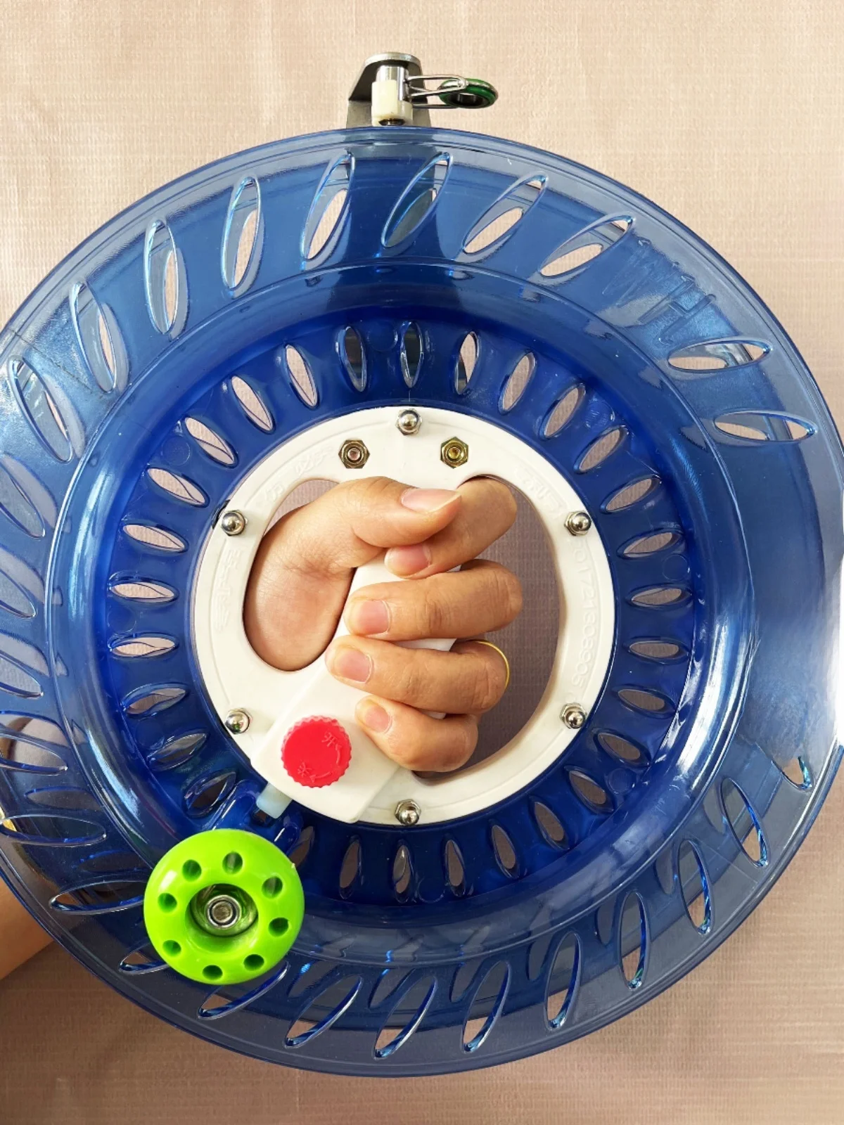 Profesjonalne, wysokiej klasy, ciche koło do linki latawca z łożyskami, plastikowe, z zabezpieczeniem przed cofaniem, koło Se Lo ip, zestaw Premium Quali