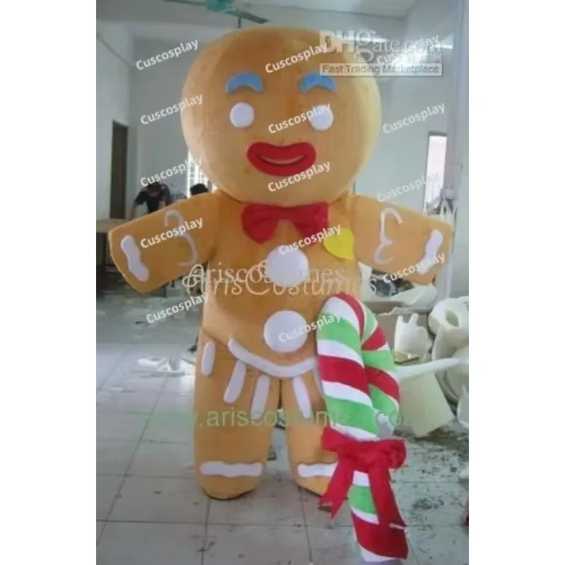 

Disney Adult Gingerbread Man Fancy Cartoon Mascot Costume Plush Christmas Fancy Dress Halloween Christmas Carnival Performance