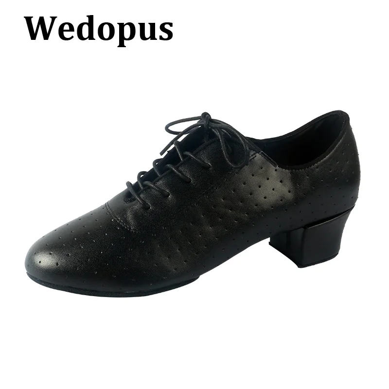 New Durable Microfiber Leather Dance Shoes Practice Women Latin Teaching Training Dance Shoes 4.5CM Heel