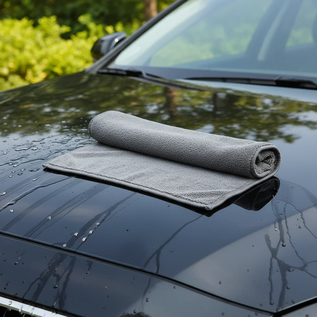 Microfiber Chamois Car Towel Double-Sided Non-Shedding Strong Water Absorption for Auto Interior Cleaning