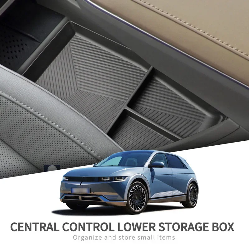 Fit For Hyundai Ioniq 5 2025 2026 Upper Lower Center Console Storage Tray Organizer Box EV Interior Sundries Accessories