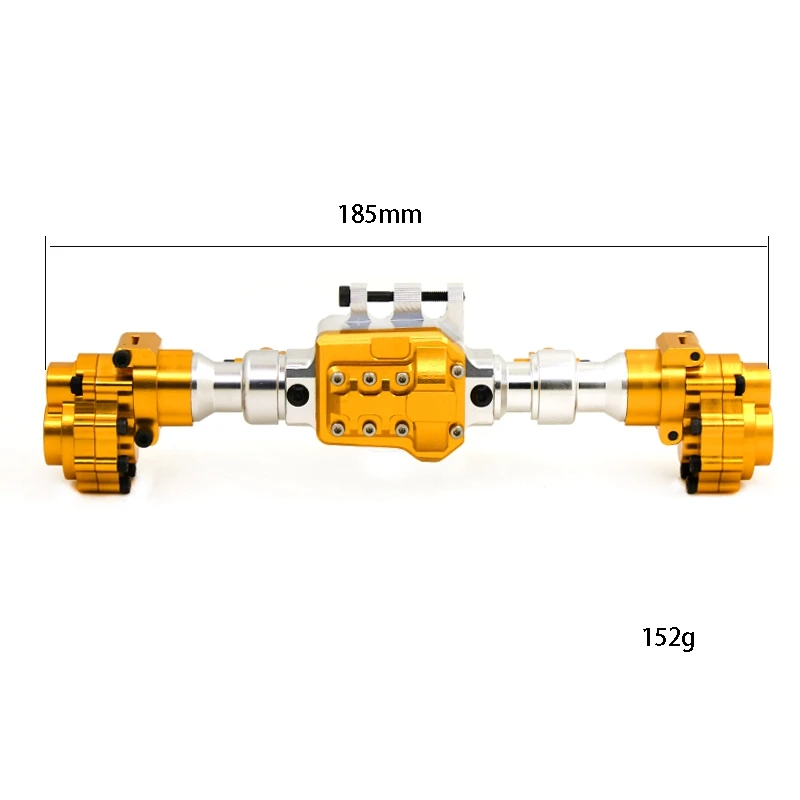 Rear+Front Portal Axle Housing For 1/10 RC Crawler Traxxas TRX-4 Defender Bronco G500 Metal Upgrade Parts